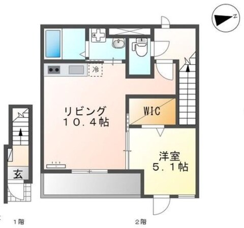 南宮崎駅 徒歩36分 2階の物件間取画像